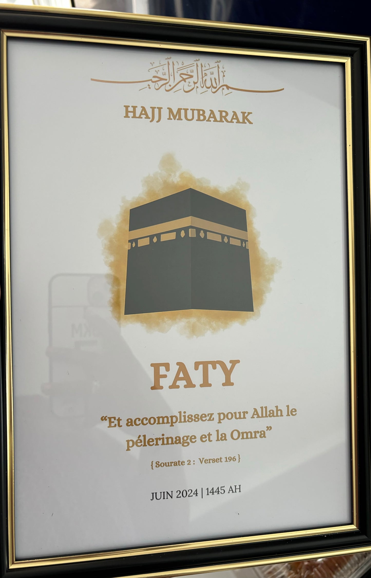 CERTIFICAT HAJJ/ OMRA MUBARAK